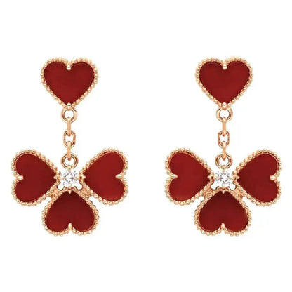 [Eterna Jewels]SWEET CLOVER CARNELIAN EARRINGS