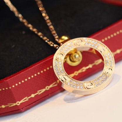 [Eterna Jewels]LOVE NECKLACE ADJUSTABLE ROSE GOLD