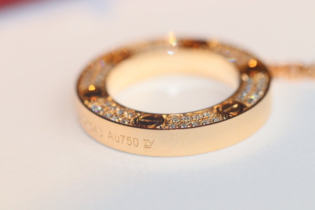 [Eterna Jewels]LOVE NECKLACE ADJUSTABLE ROSE GOLD