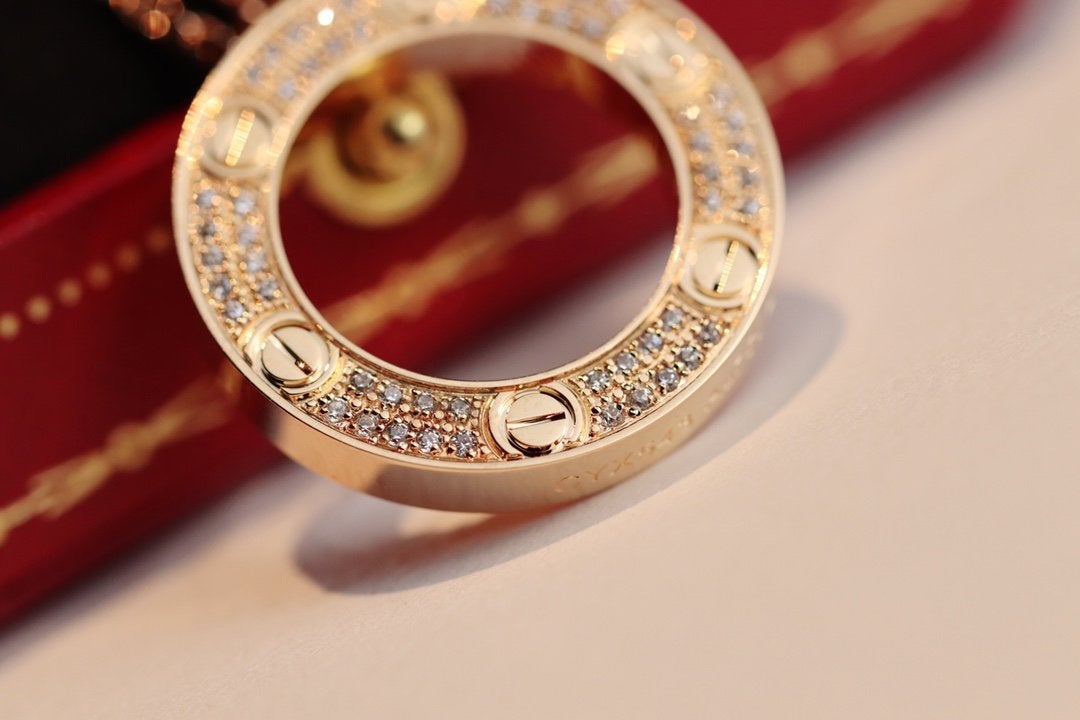 [Eterna Jewels]LOVE NECKLACE ADJUSTABLE ROSE GOLD