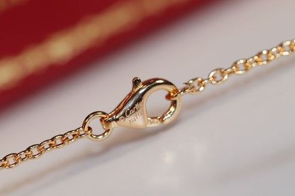 [Eterna Jewels]LOVE NECKLACE PINK GOLD AND SILVER