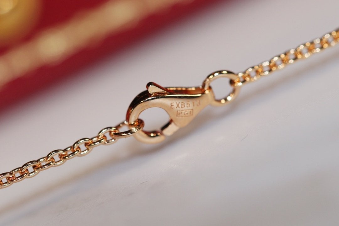 [Eterna Jewels]LOVE NECKLACE PINK GOLD AND SILVER