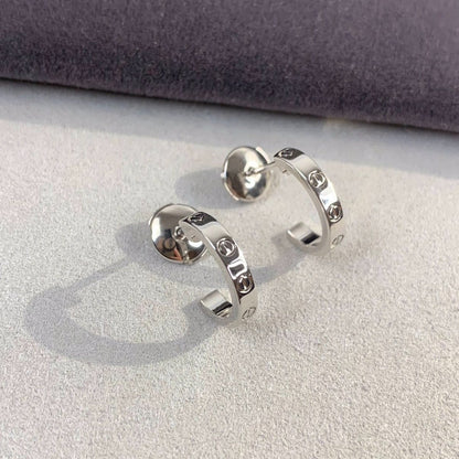 [Eterna Jewels]LOVE EARRINGS 2.65MM SILVER