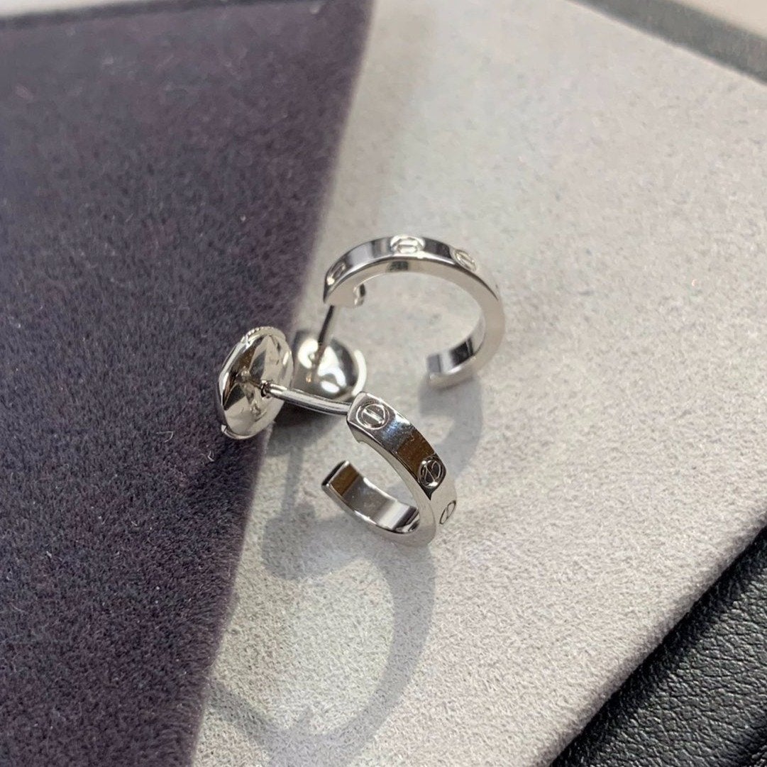[Eterna Jewels]LOVE EARRINGS 2.65MM SILVER