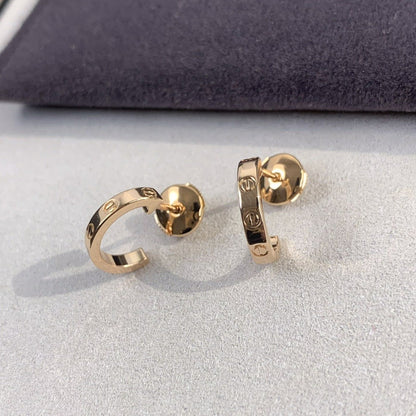 [Eterna Jewels]LOVE EARRINGS 2.65MM PINK GOLD