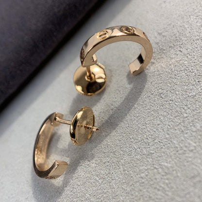 [Eterna Jewels]LOVE EARRINGS 2.65MM PINK GOLD