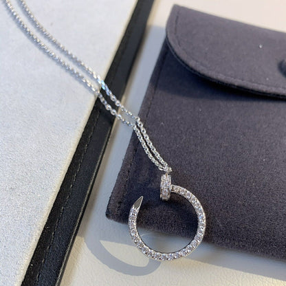 [Eterna Jewels]JUSTE NECKLACE SILVER DIAMONDS
