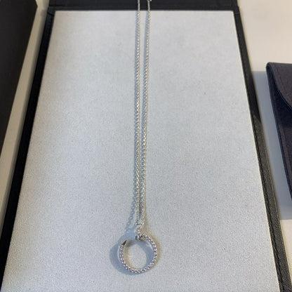 [Eterna Jewels]JUSTE NECKLACE SILVER DIAMONDS
