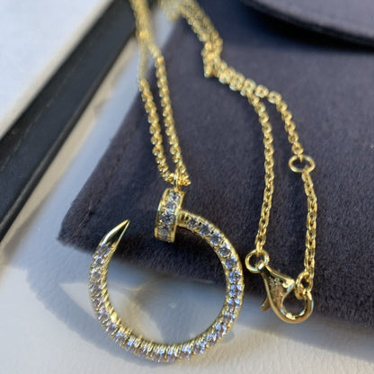 [Eterna Jewels]JUSTE NECKLACE GOLD DIAMONDS
