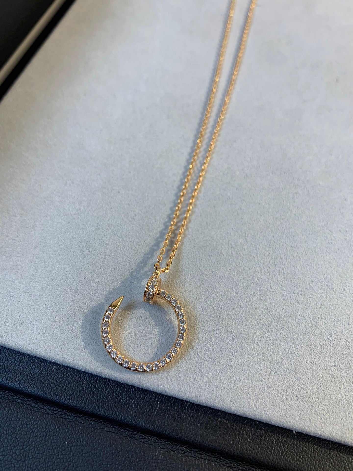 [Eterna Jewels]JUSTE NECKLACE PINK GOLD DIAMONDS