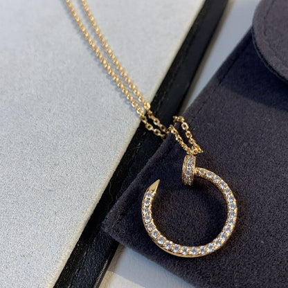 [Eterna Jewels]JUSTE NECKLACE PINK GOLD DIAMONDS