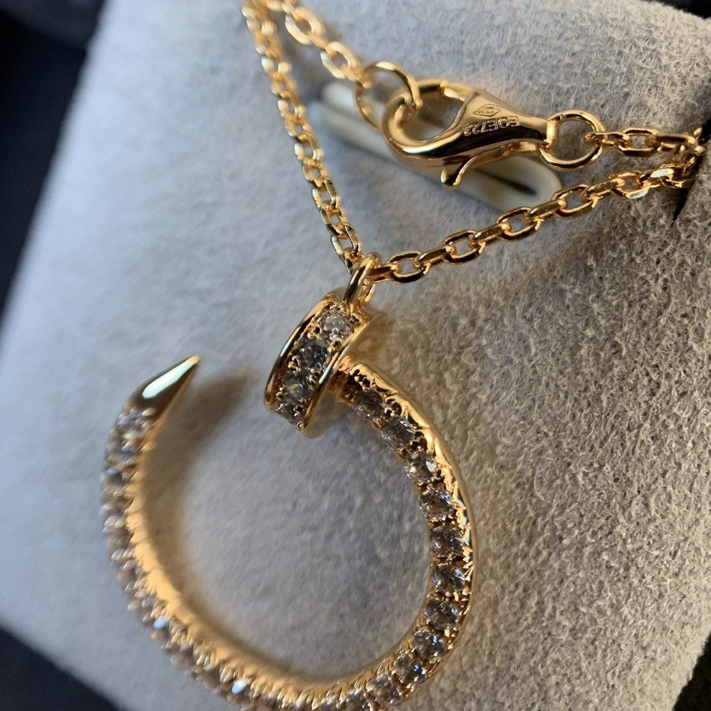 [Eterna Jewels]JUSTE NECKLACE PINK GOLD DIAMONDS