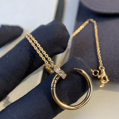 [Eterna Jewels]JUSTE NECKLACE PINK GOLD DIAMONDS
