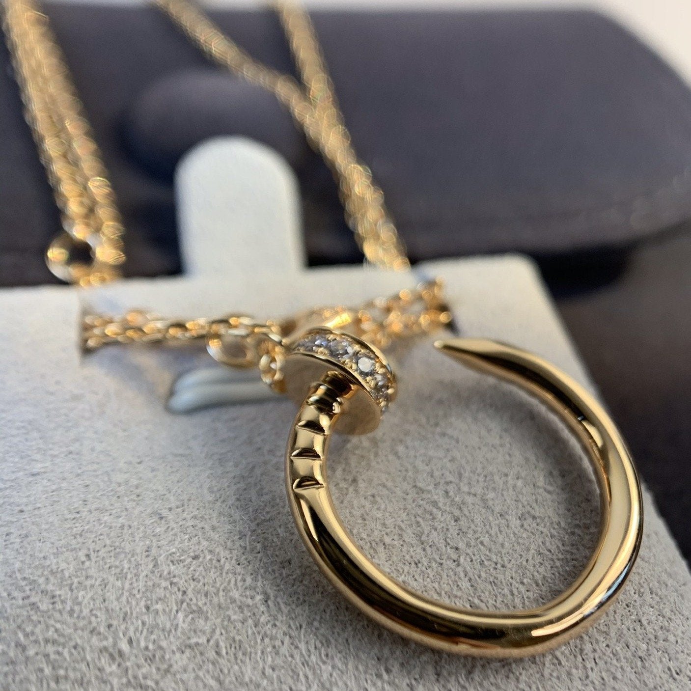 [Eterna Jewels]JUSTE NECKLACE PINK GOLD DIAMONDS