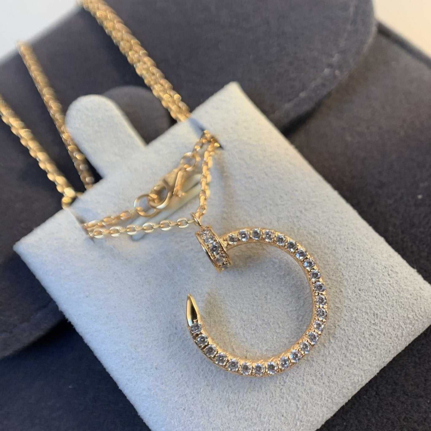 [Eterna Jewels]JUSTE NECKLACE PINK GOLD DIAMONDS