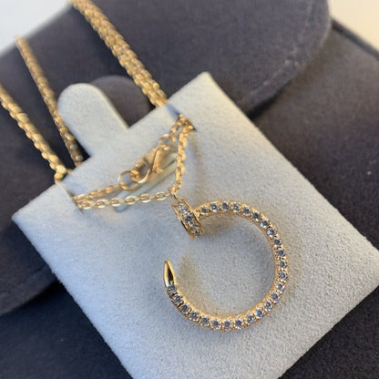 [Eterna Jewels]JUSTE NECKLACE PINK GOLD DIAMONDS