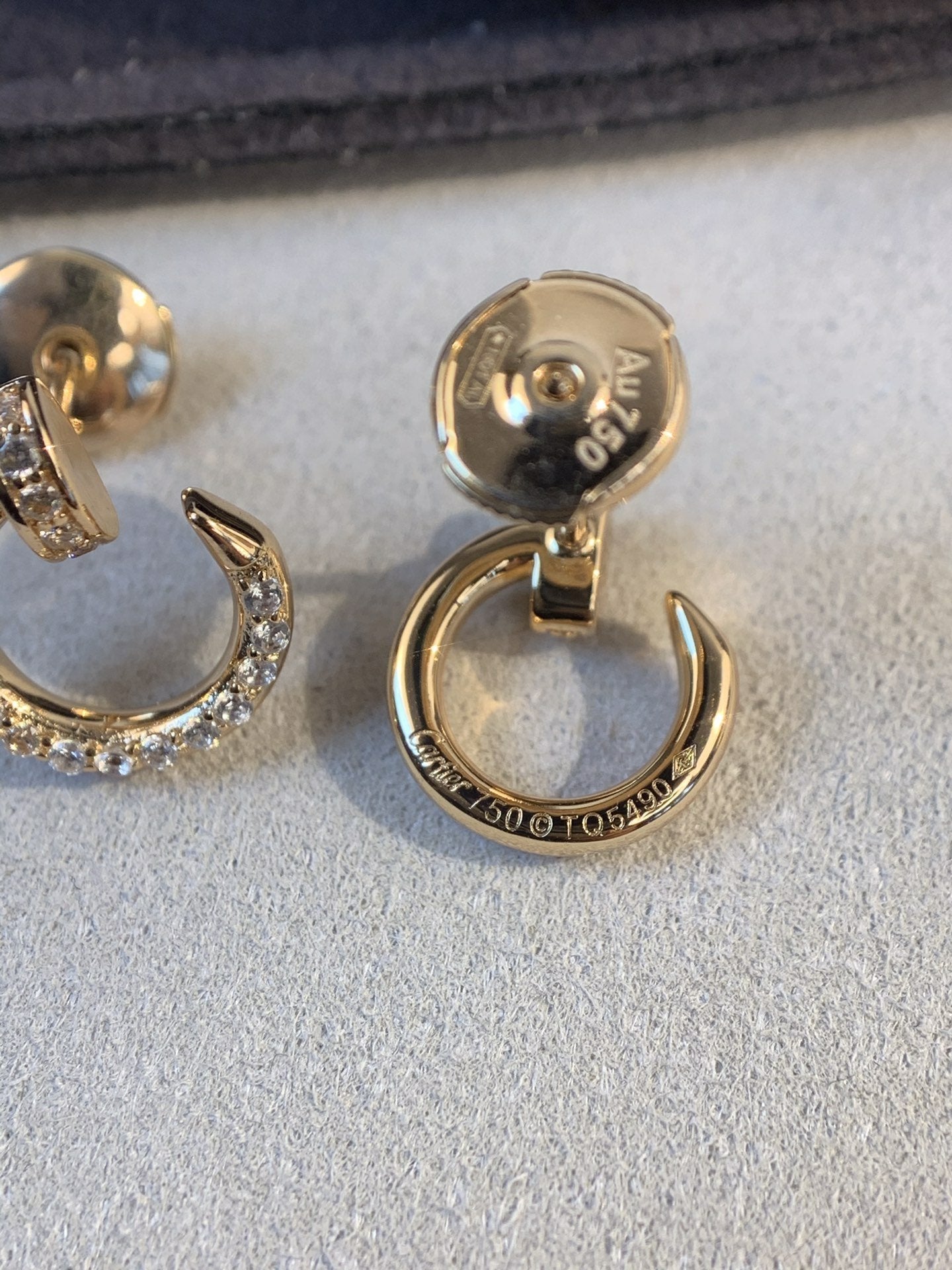 [Eterna Jewels]JUSTE EARRINGS GOLD DIAMONDS