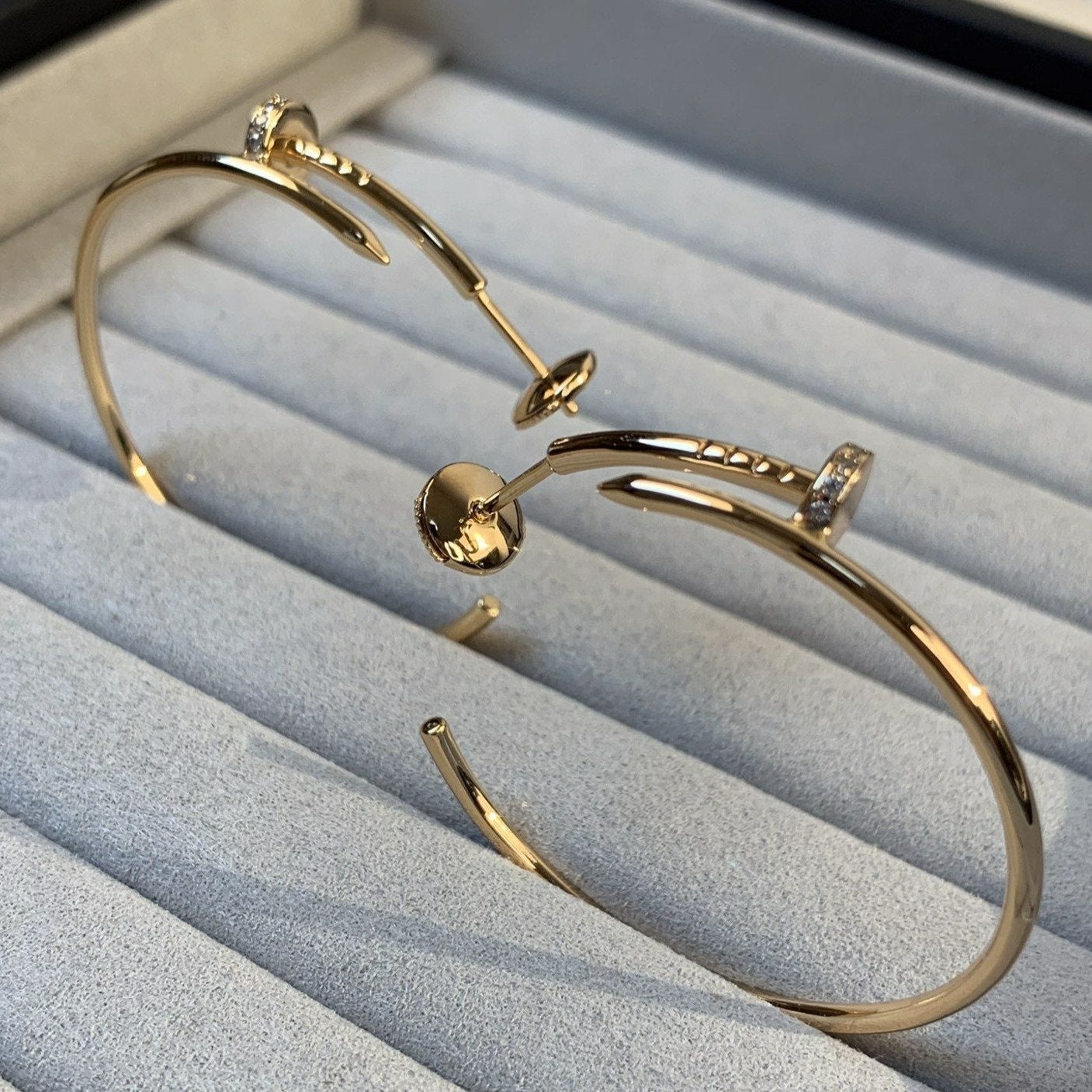 [Eterna Jewels]JUSTE EARRINGS GOLD DIAMONDS 1.8MM
