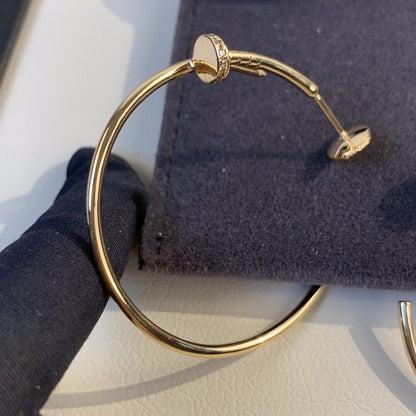[Eterna Jewels]JUSTE EARRINGS GOLD DIAMONDS 1.8MM