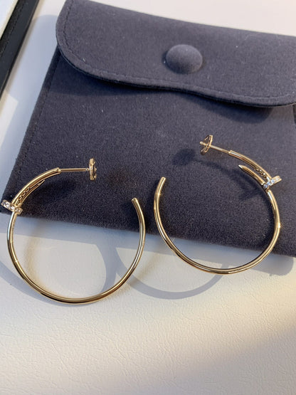 [Eterna Jewels]JUSTE EARRINGS GOLD DIAMONDS 1.8MM