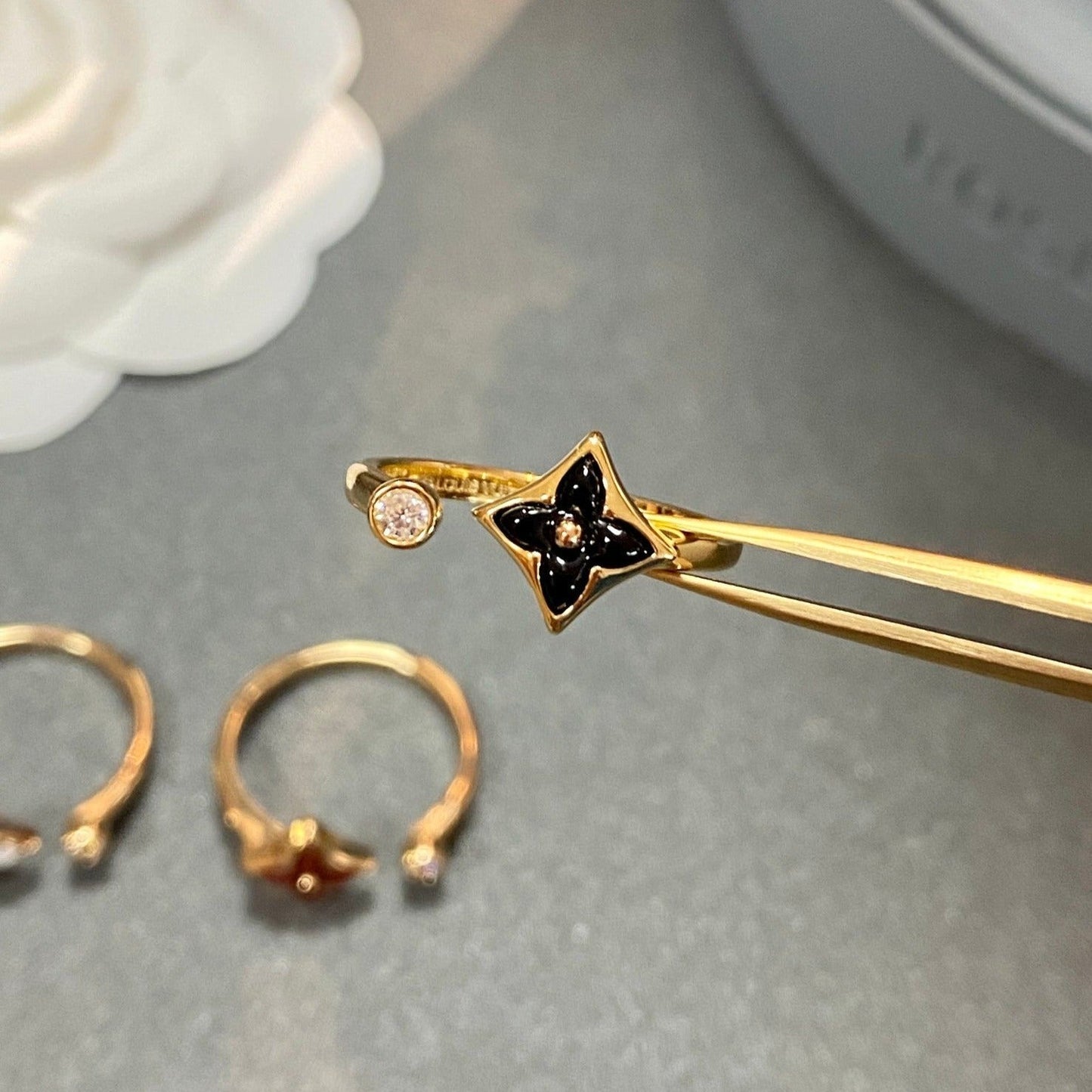 [Eterna Jewels]STAR 1 DIAMOND OPEN RING