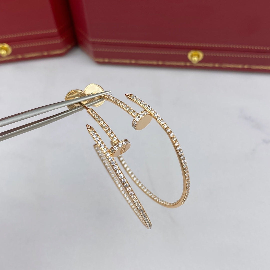 [Eterna Jewels]JUSTE EARRINGS FULL DIAMONDS 1.8MM