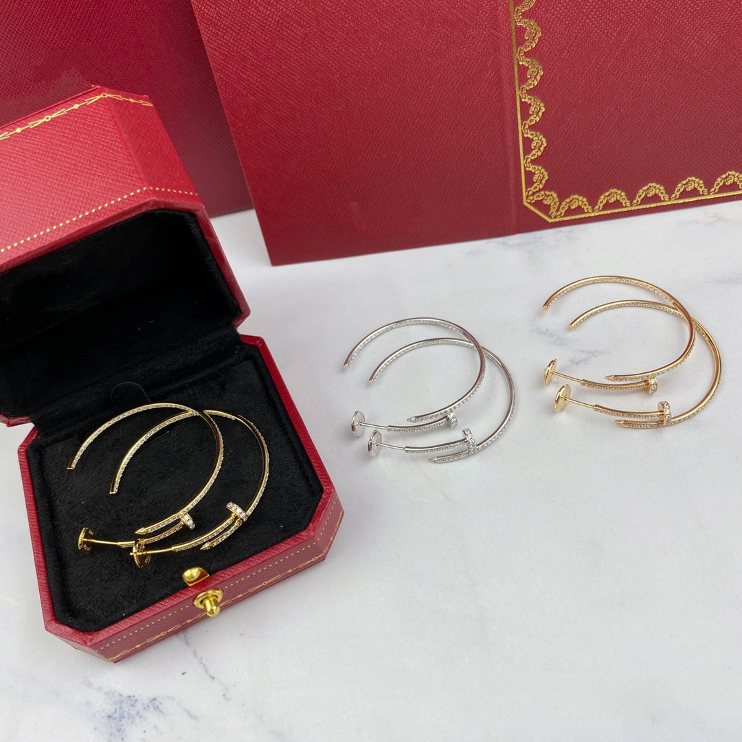[Eterna Jewels]JUSTE EARRINGS FULL DIAMONDS 1.8MM