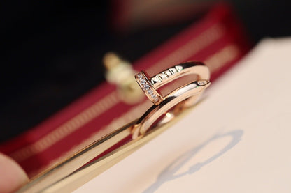[Eterna Jewels]JUSTE RING 2.65MM PINK GOLD DIAMOND