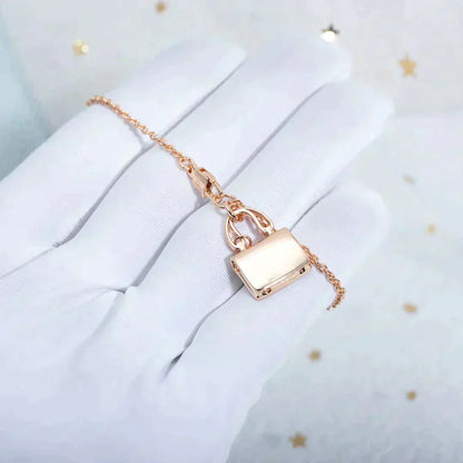 [Eterna Jewels]AMULETTE PEDANT ROSE GOLD NECKLACE