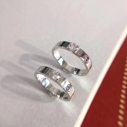 [Eterna Jewels]LOVE RING 3.6MM 1 BIG DIAMOND