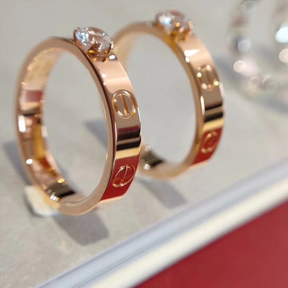 [Eterna Jewels]LOVE RING 3.6MM 1 BIG DIAMOND