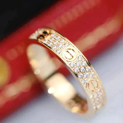 [Eterna Jewels]LOVE RING 3.6MM DIAMOND PAVED