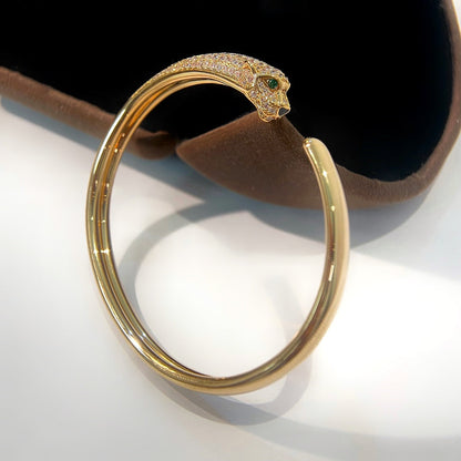 [Eterna Jewels]PANTHERE GOLD DIAMOND OPEN BRACELET