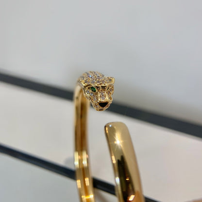 [Eterna Jewels]PANTHERE GOLD DIAMOND OPEN BRACELET