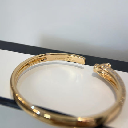 [Eterna Jewels]PANTHERE GOLD DIAMOND OPEN BRACELET