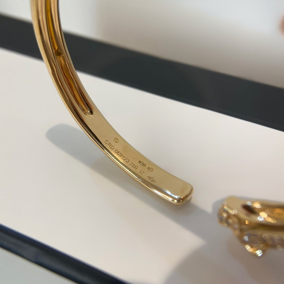 [Eterna Jewels]PANTHERE GOLD DIAMOND OPEN BRACELET