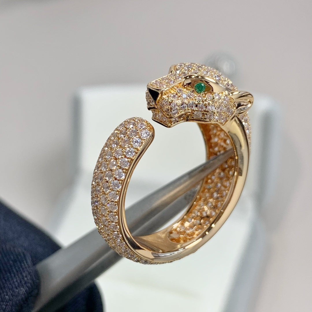[Eterna Jewels]PANTHERE PINK GOLD DIAMOND RING