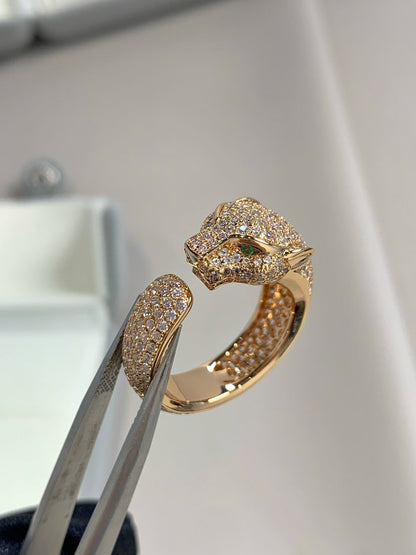 [Eterna Jewels]PANTHERE PINK GOLD DIAMOND RING