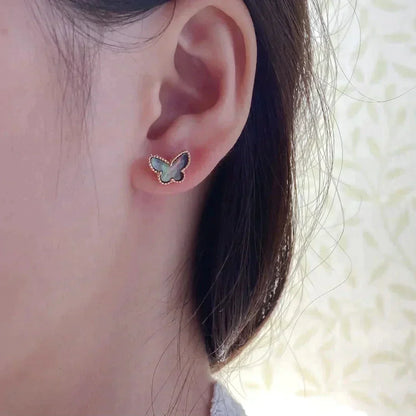 [Eterna Jewels]BUTTERFLY DARK MOP  EARRINGS