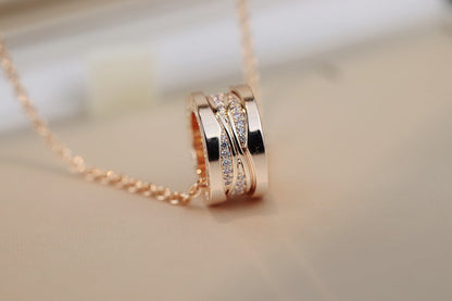 [Eterna Jewels]ZERO 1 PINK GOLD DIAMOND NECKLACE