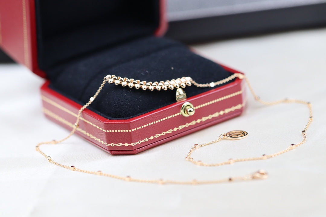 [Eterna Jewels]CLASH PINK GOLD NECKLACE