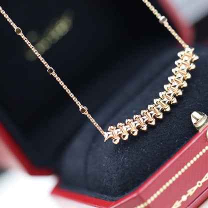 [Eterna Jewels]CLASH PINK GOLD NECKLACE