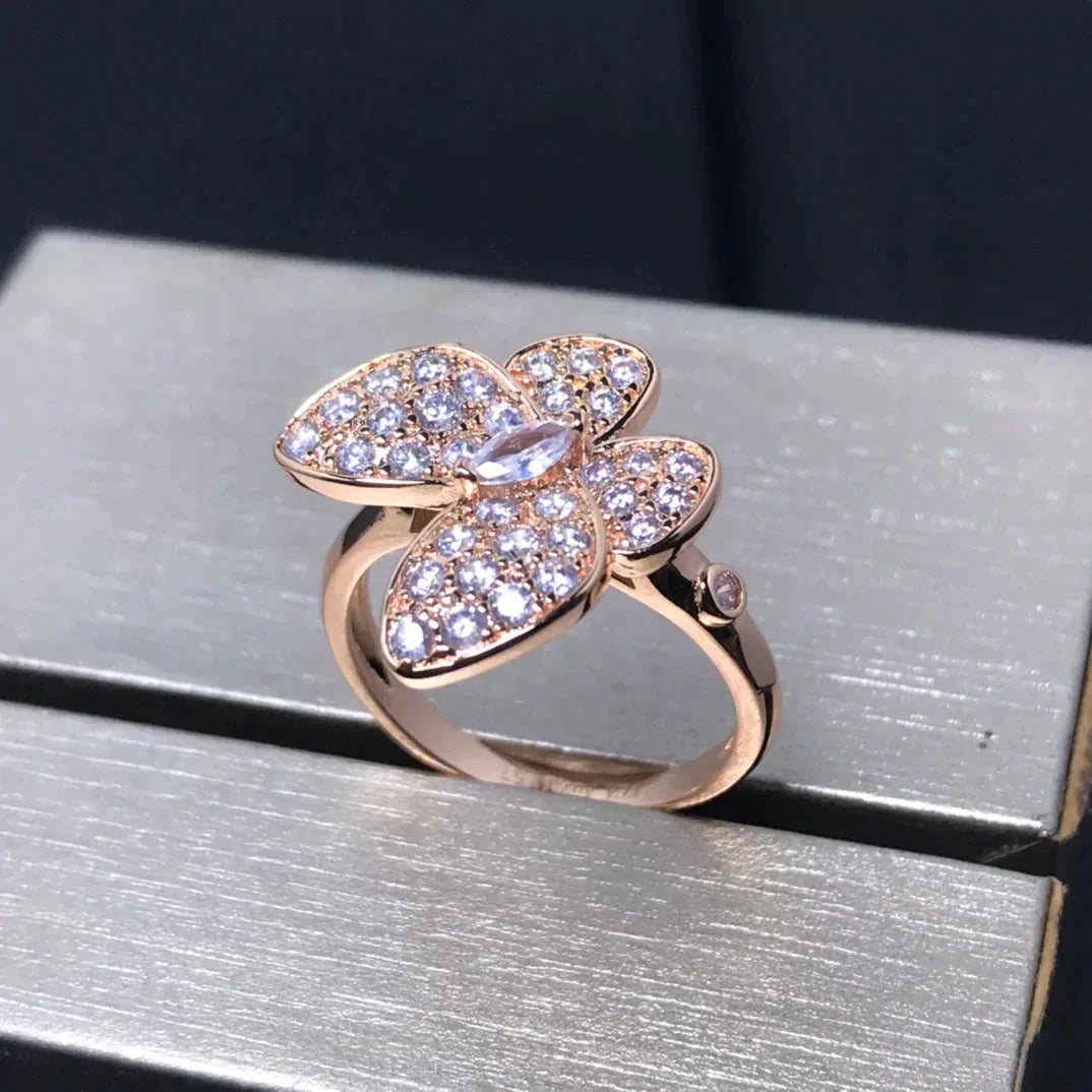[Eterna Jewels]BUTTERFLY PINK GOLD DIAMOND RING