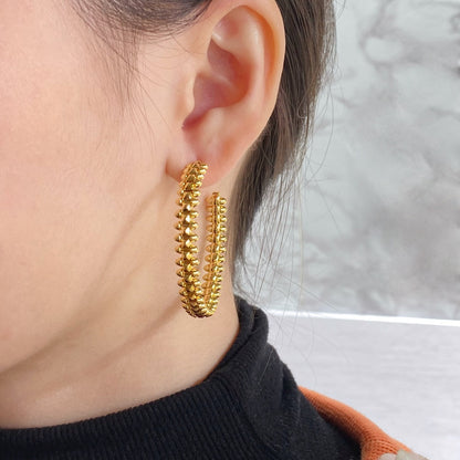[Eterna Jewels]CLASH LARGE HOOP EARRINGS