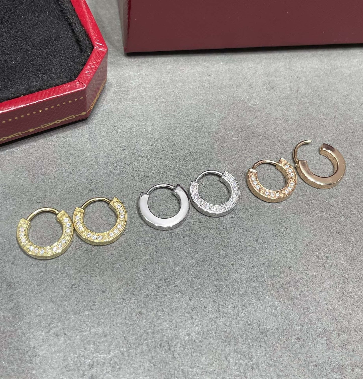 [Eterna Jewels]LOVE DIAMOND EARRINGS