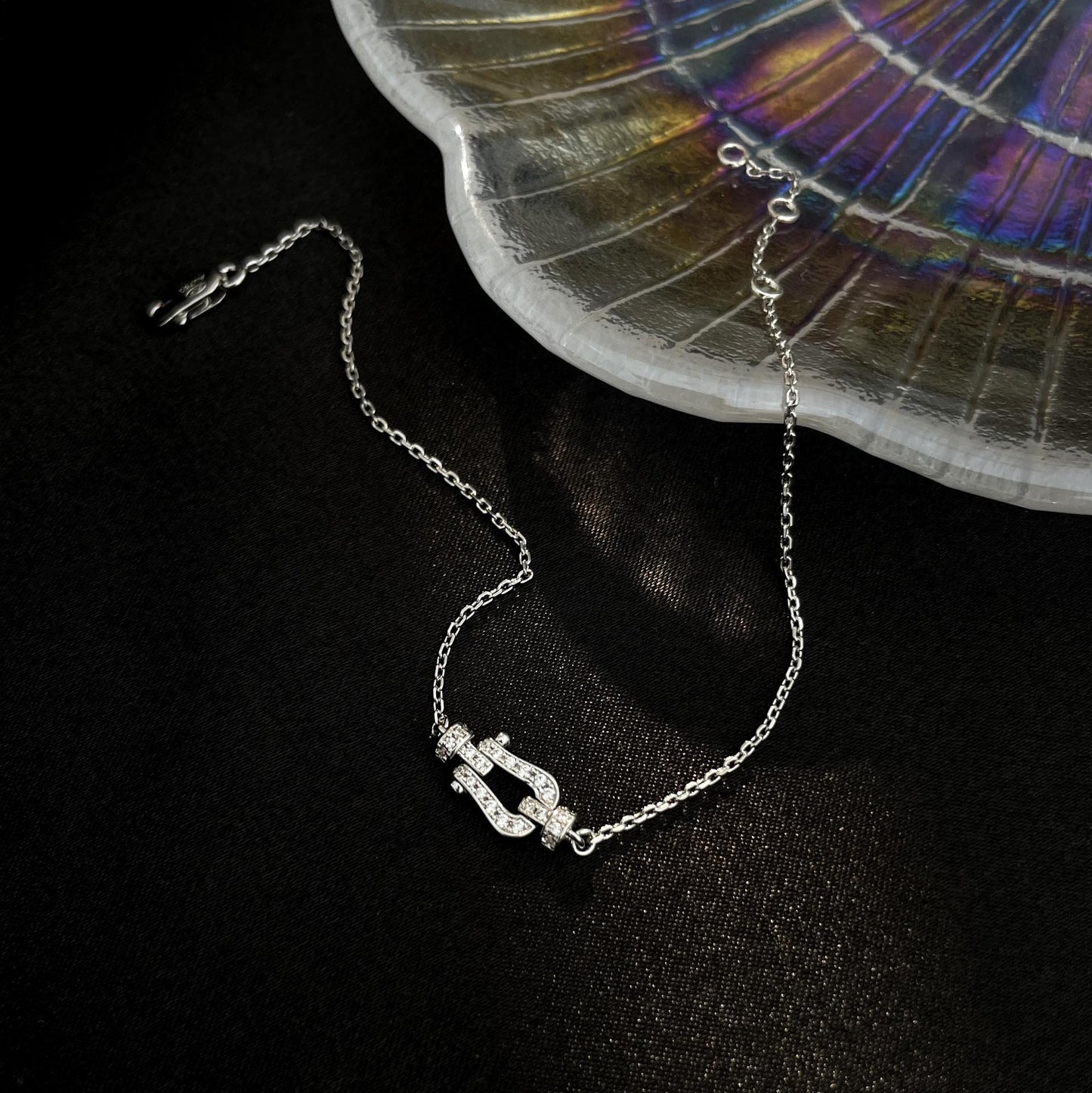 [Eterna Jewels]FORCE 10 FULL DIAMOND BUCKLE CHAIN LINK MINI MODEL