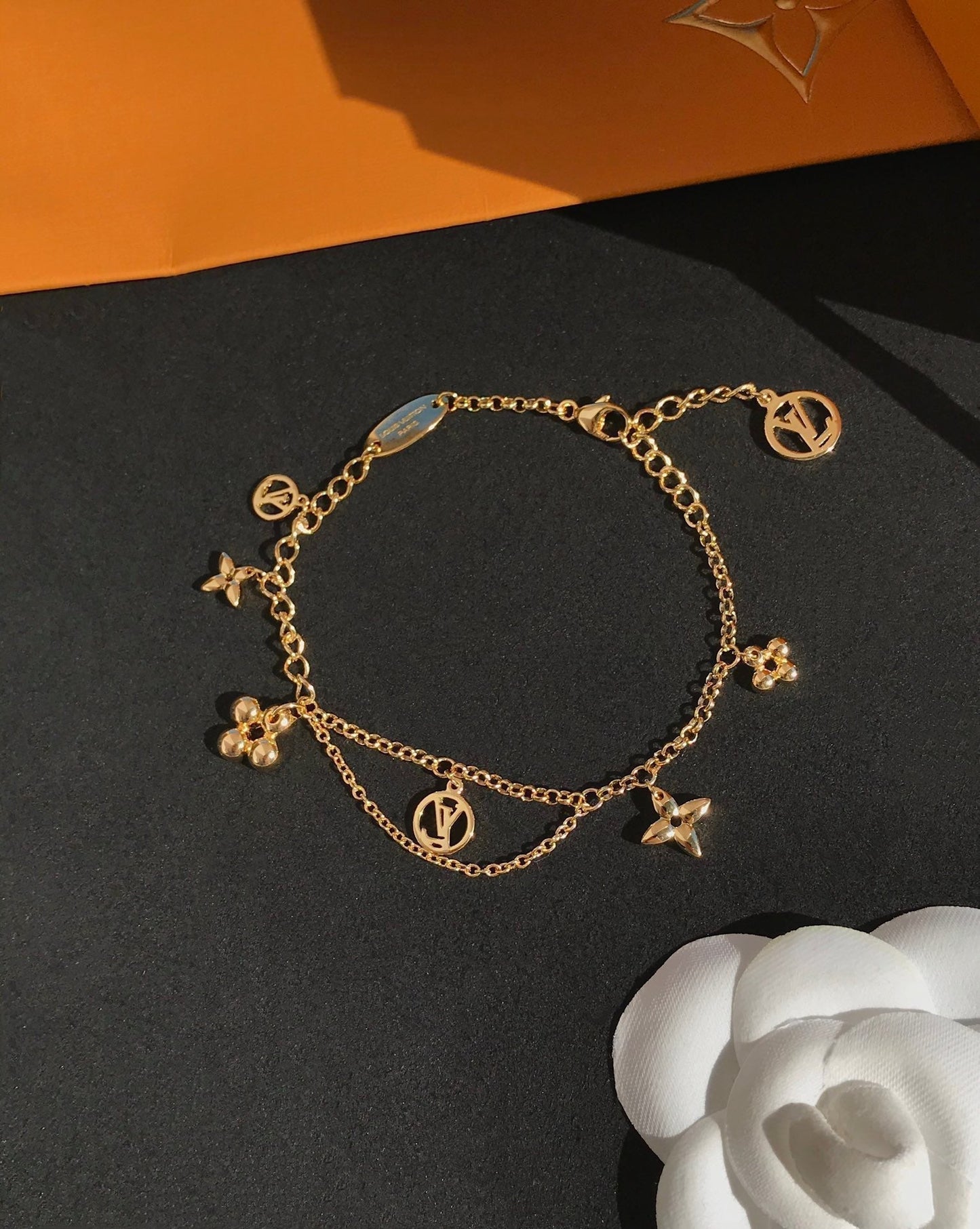 [Eterna Jewels]BLOOMING PINK GOLD MOP BRACELET