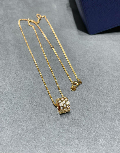 [Eterna Jewels]BEE LOVE DIAMOND PAVED 3 ROW NECKLACE