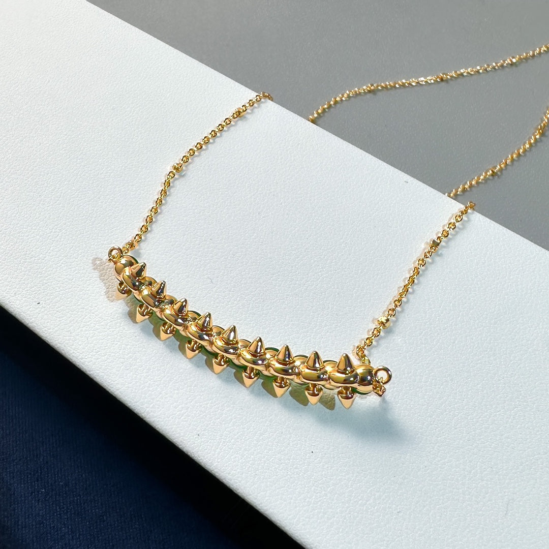 [Eterna Jewels]New Arrival: Green Bead Rivet Necklace