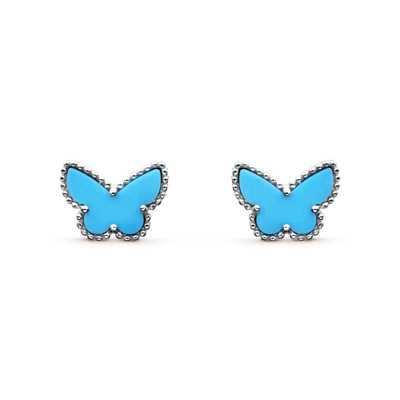 [Eterna Jewels]BUTTERFLY TURQUOISE EARRINGS SILVER